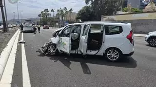 Punto negro para el tráfico en Las Palmas de Gran Canaria: dos accidentes con solo una hora de diferencia