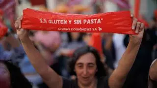 El colectivo celíaco pide en las calles de Madrid ayudas económicas para sufragar el sobrecoste de la dieta sin gluten