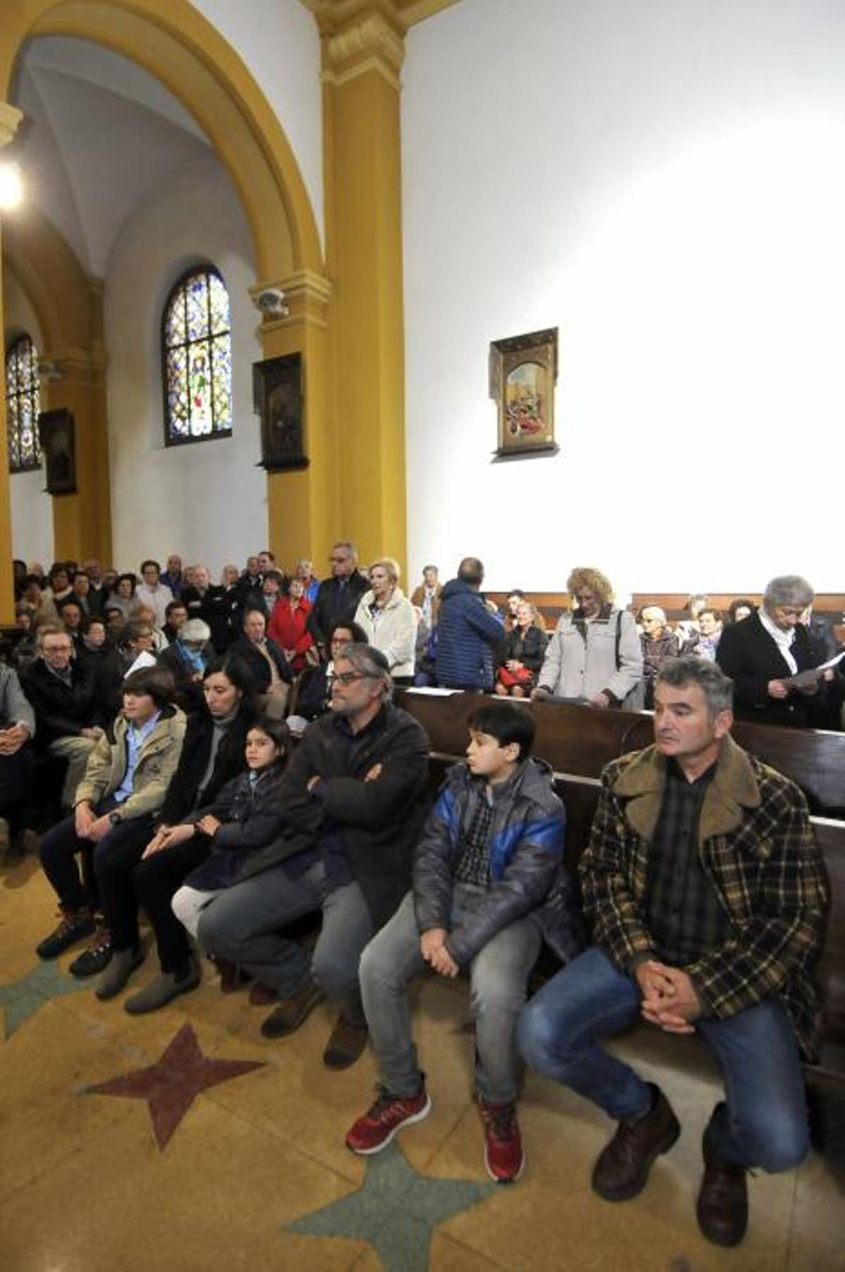 Funeral de Nicanor López Burgos en Mieres