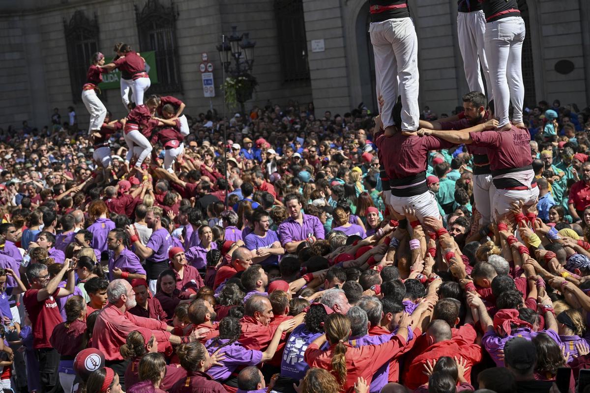 La Diada Castellera de la Mercè reúne las ocho colles de Barcelona