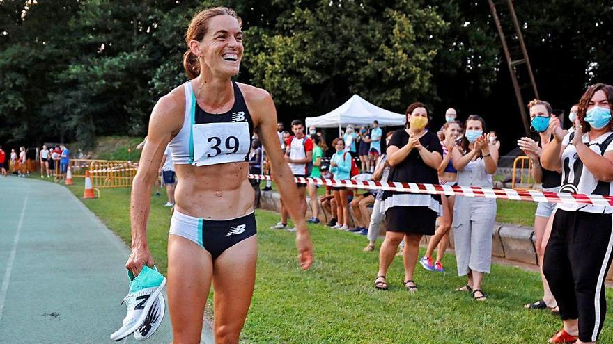 Esther Guerrero, en una imatge d&#039;arxiu a les pistes d&#039;Olot.