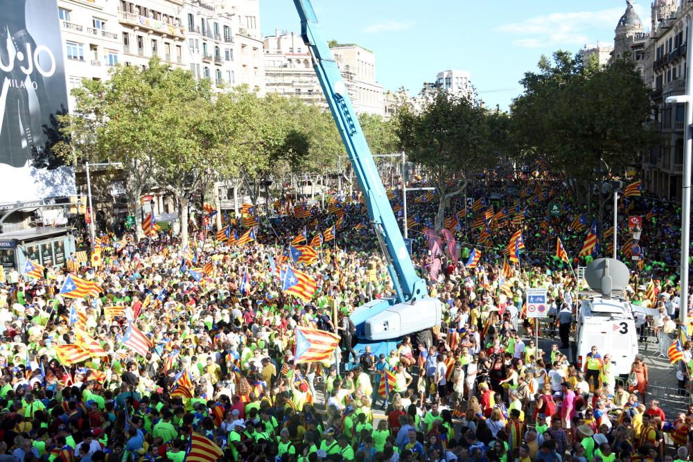 Concentració per la Diada 2017 a Barcelona