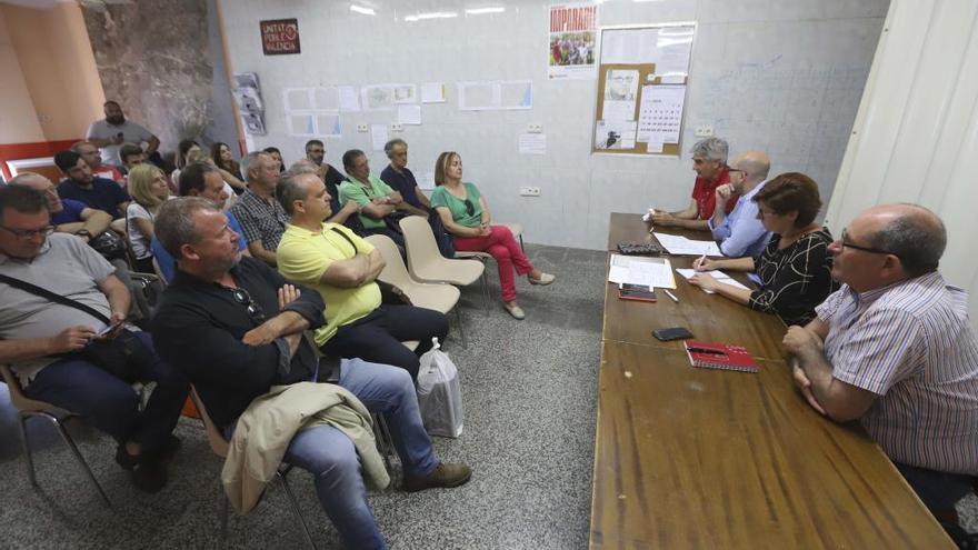 Un momento de la asamblea de Compromís que tuvo lugar ayer.