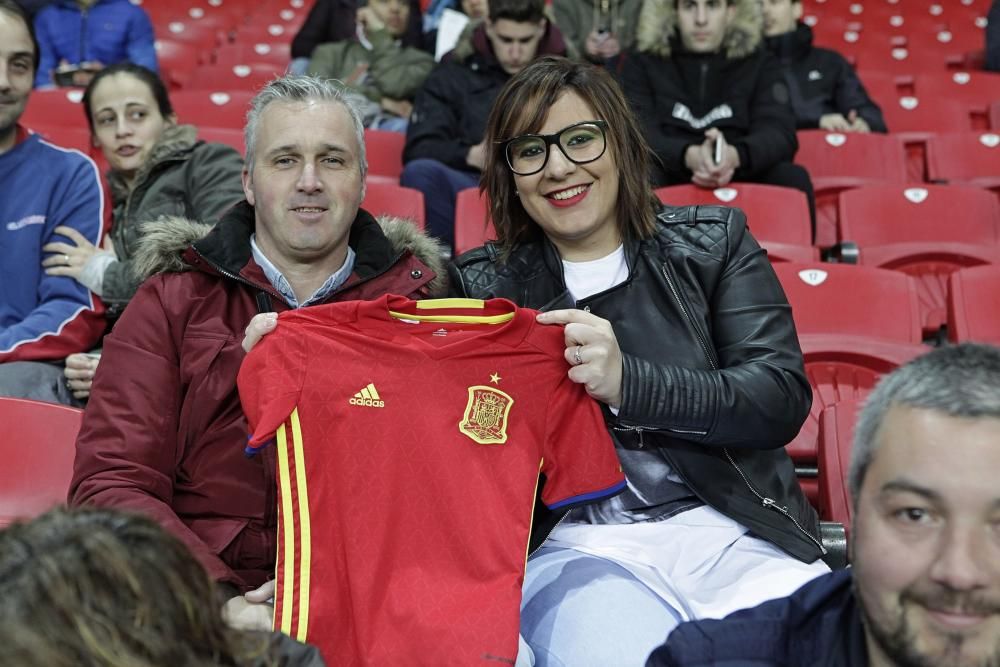 Entrenamiento de la selección española en El Molinón