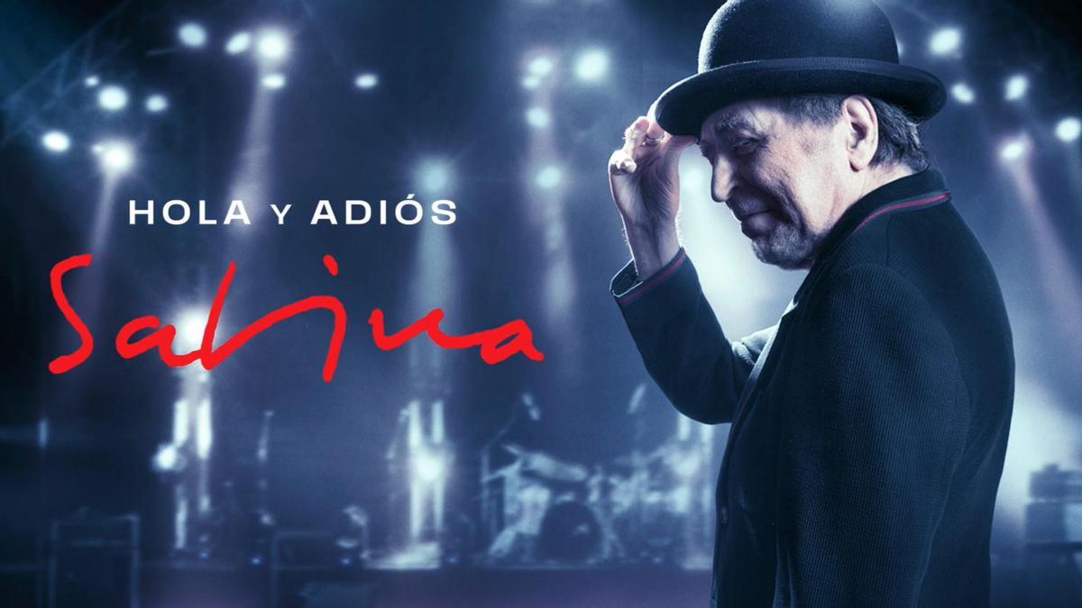 Cartel de la gira 'Hola y adiós' con la que Joaquín Sabina recorrerá muchos países del mundo