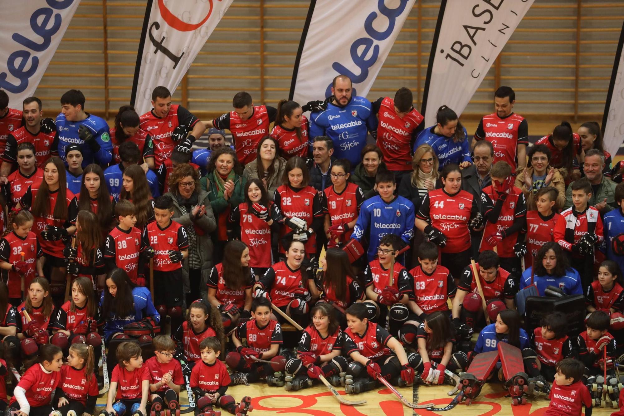 Presentación de los equipos del Telecable de Gijón de hockey sobre patines