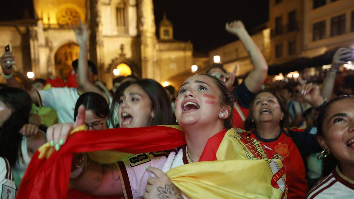 Así se vivió el partido de España contra Francia en Oviedo