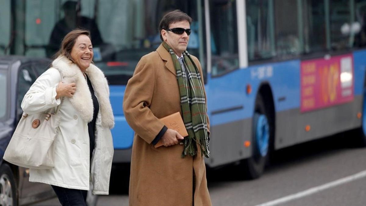 Eufemiano Fuentes y su hermana Yolanda, en el 2013.