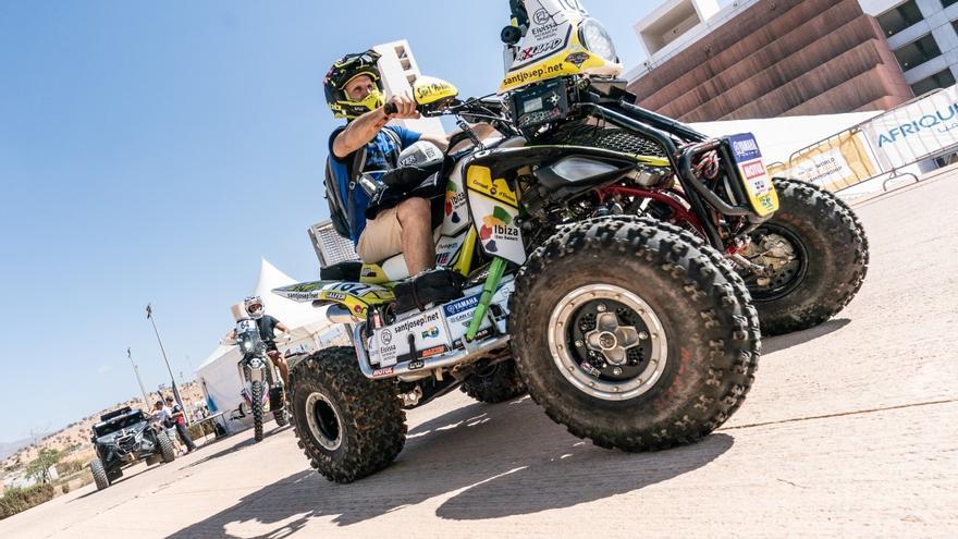 El ibicenco Toni Vingut, con su quad.