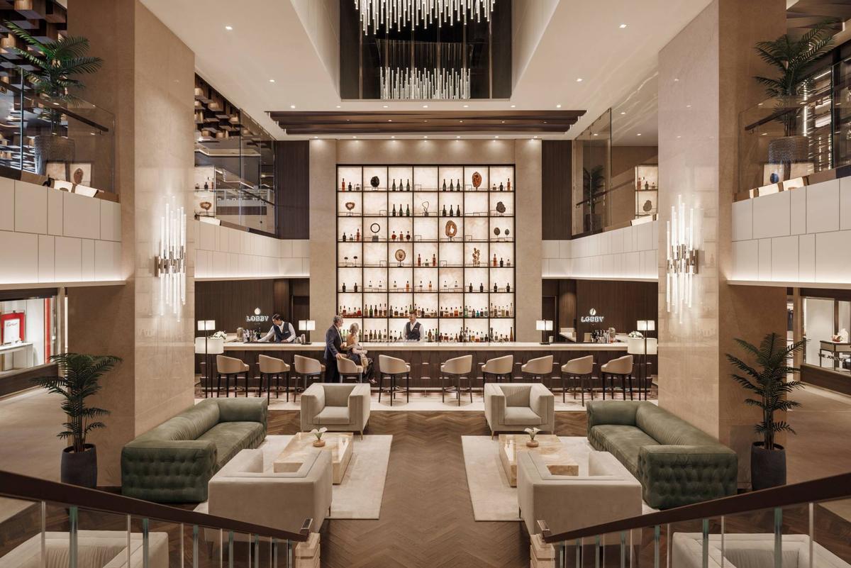 El Lobby Bar, en el corazón del crucero.