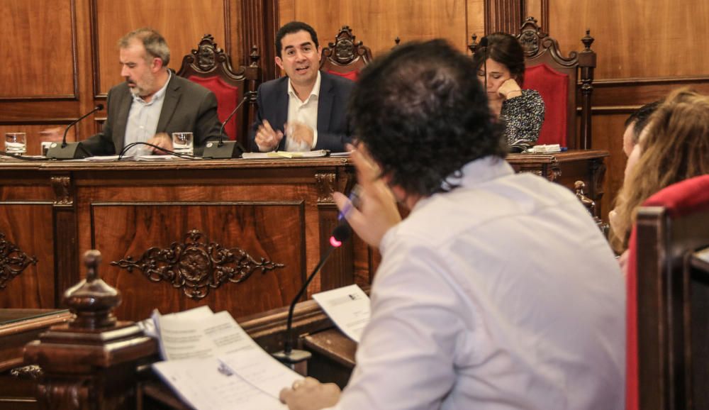 Pleno sobre la gestión del temporal en Alcoy