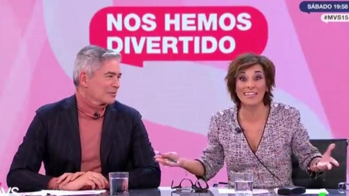 Boris Izaguirre y Adela González en 'Más vale sábado'.