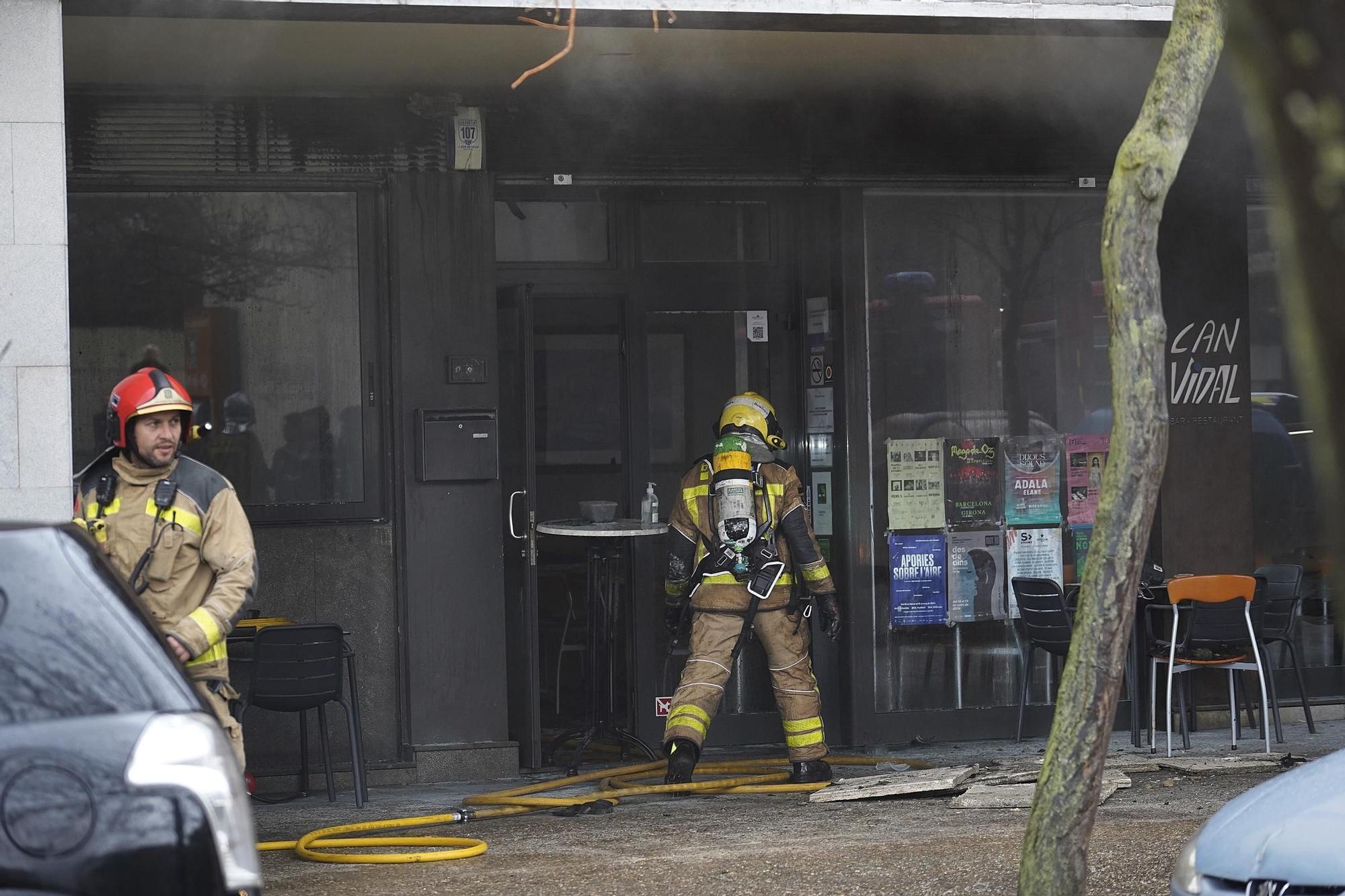 Incendi en un restaurant de Girona