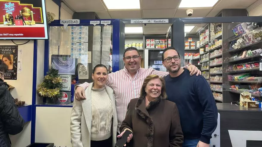 La administración de Toledo donde se ha repartido el tercer premio de la Lotería de Navidad