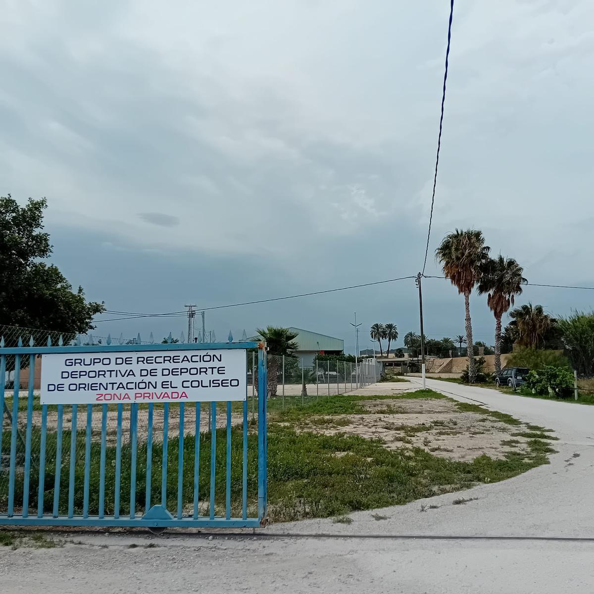 Acceso al box de crossfit, en una imagen de hace unos meses