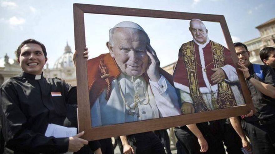 Francisco canoniza este domingo a Juan XXIII y a Juan Pablo II