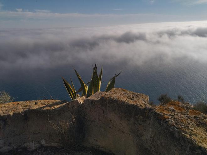 La niebla, desde el cabo de Sant Antoni (imágenes)