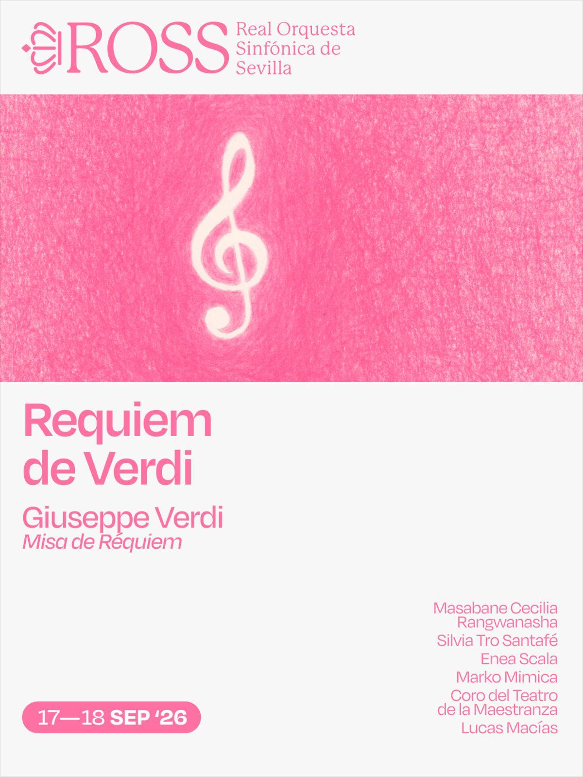 El Réquiem de Verdi inaugurará la nueva temporada de la ROSS los días 17 y 18 de septiembre.