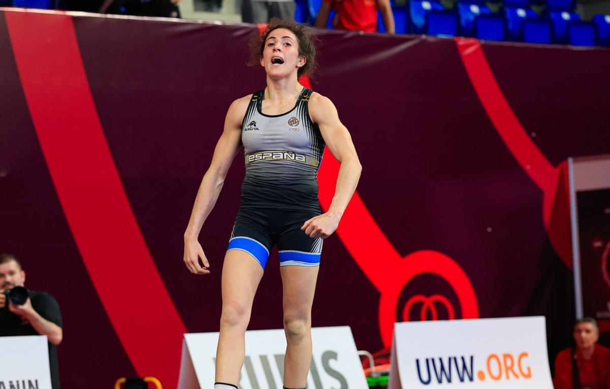 Carla Jaume celebra su pase a la final del Europeo de Serbia