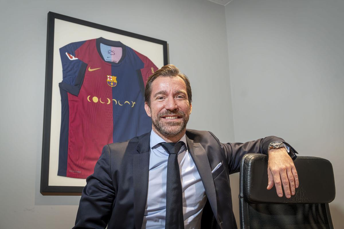 Barcelona 07/09/2025 Deportes. Entrevista / reportaje con Marc Ciria, precandidato a las elecciones presidenciales del Barça. AUTOR: MANU MITRU