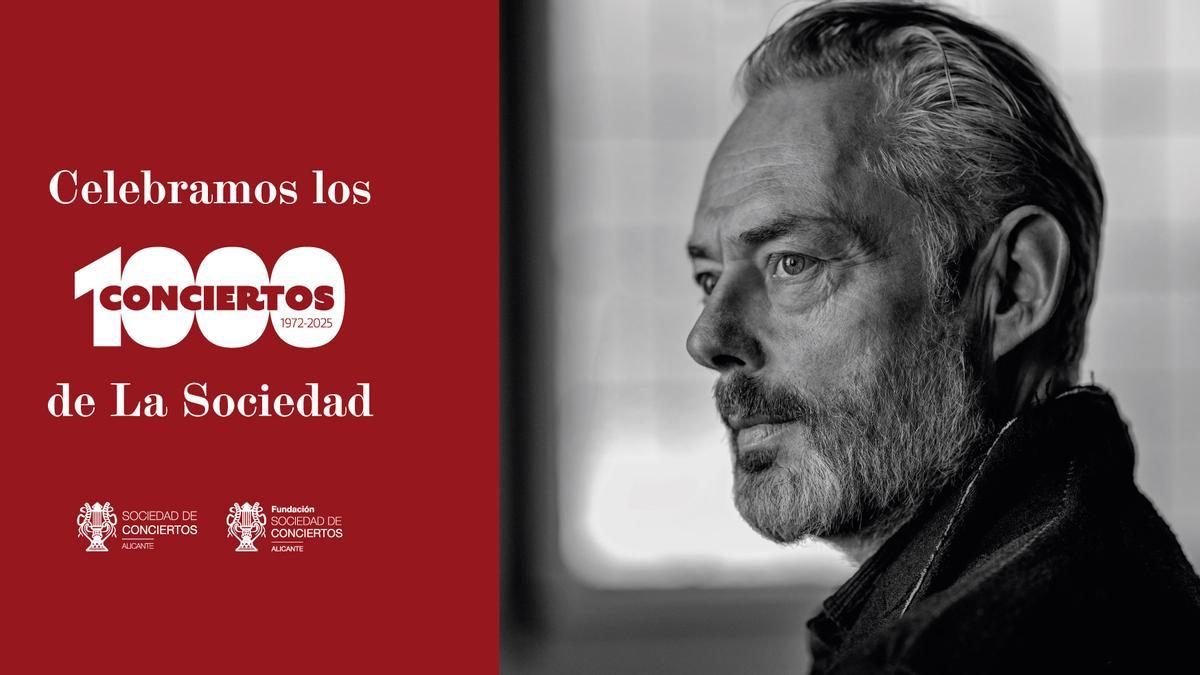 Mark Padmore llega a Alicante para celebrar los mil recitales de la Sociedad de Conciertos