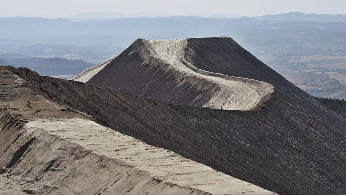 Part superior del runam del Cogulló, on ja no s&#039;aboca material des del juny del 2019