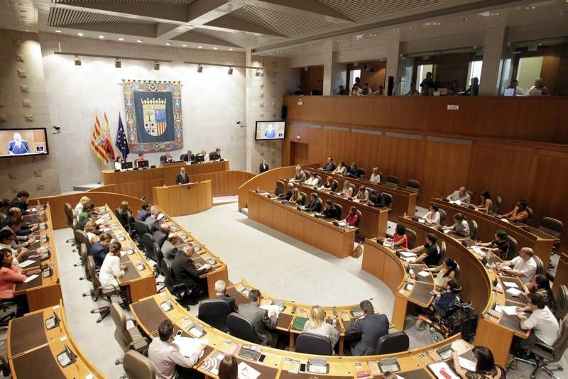 Pleno de investidura en las Cortes de Aragón