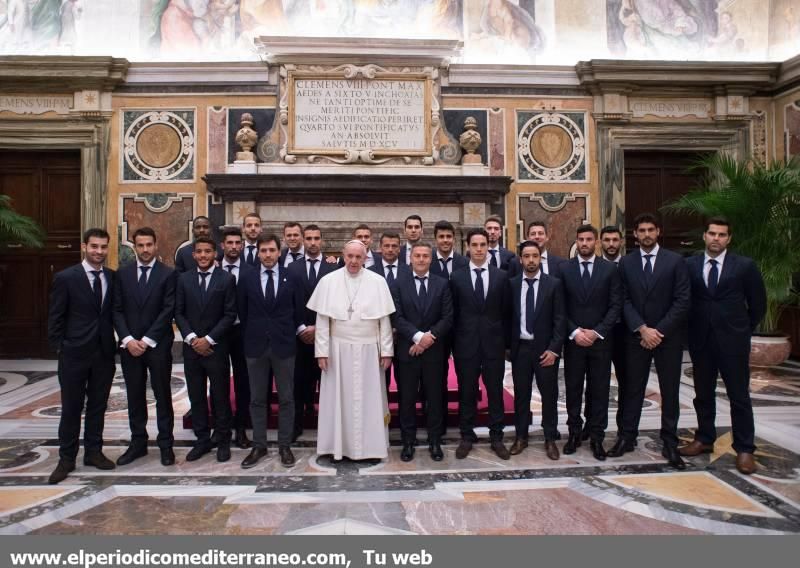 Visita del Villarreal CF al Papa