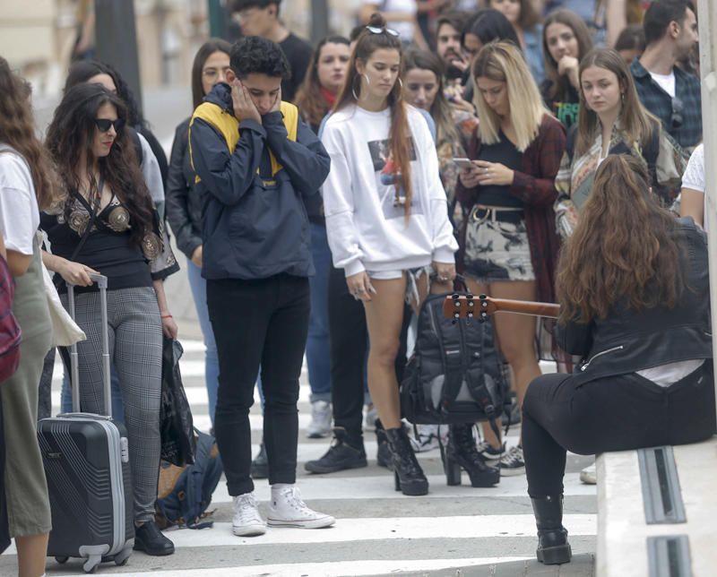 Decenas de alicantinos en el casting de OT en València