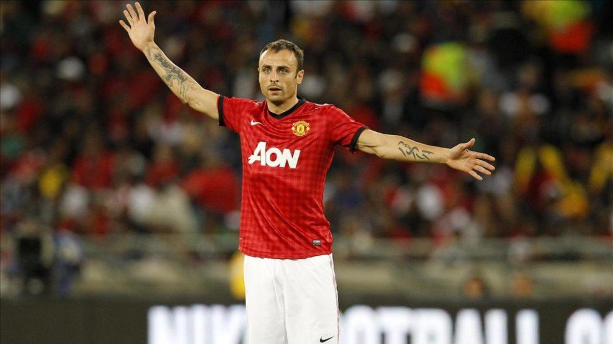 Berbatov durante su etapa en el Manchester United