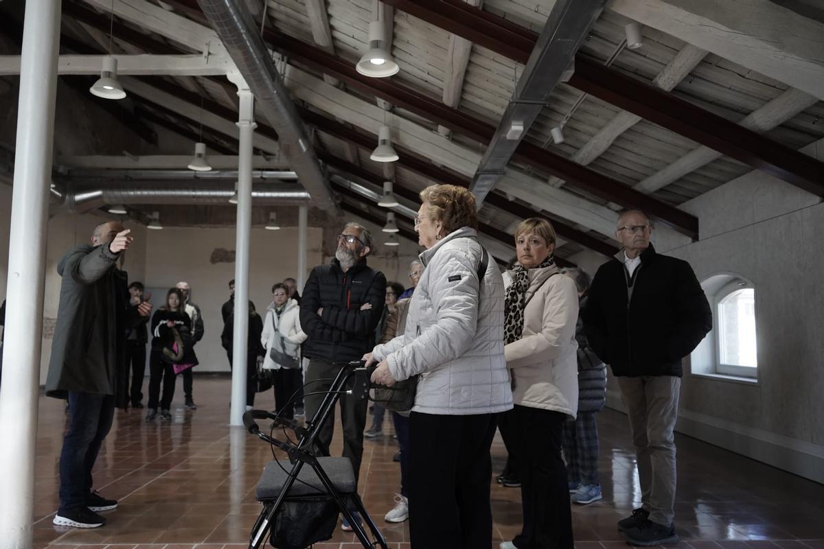 Un moment de la visita a l'espai