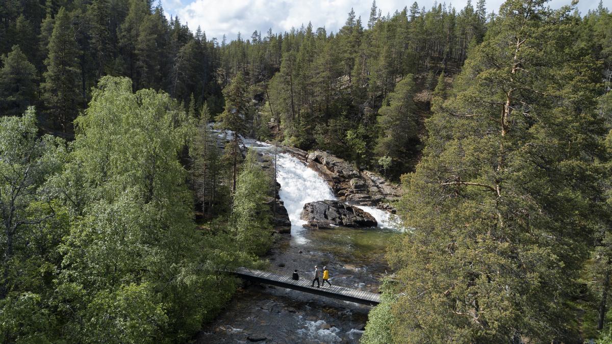 Las cascadas Ravadas, uno de los lugares más espectaculares del parque nacional más grande de Finlandia