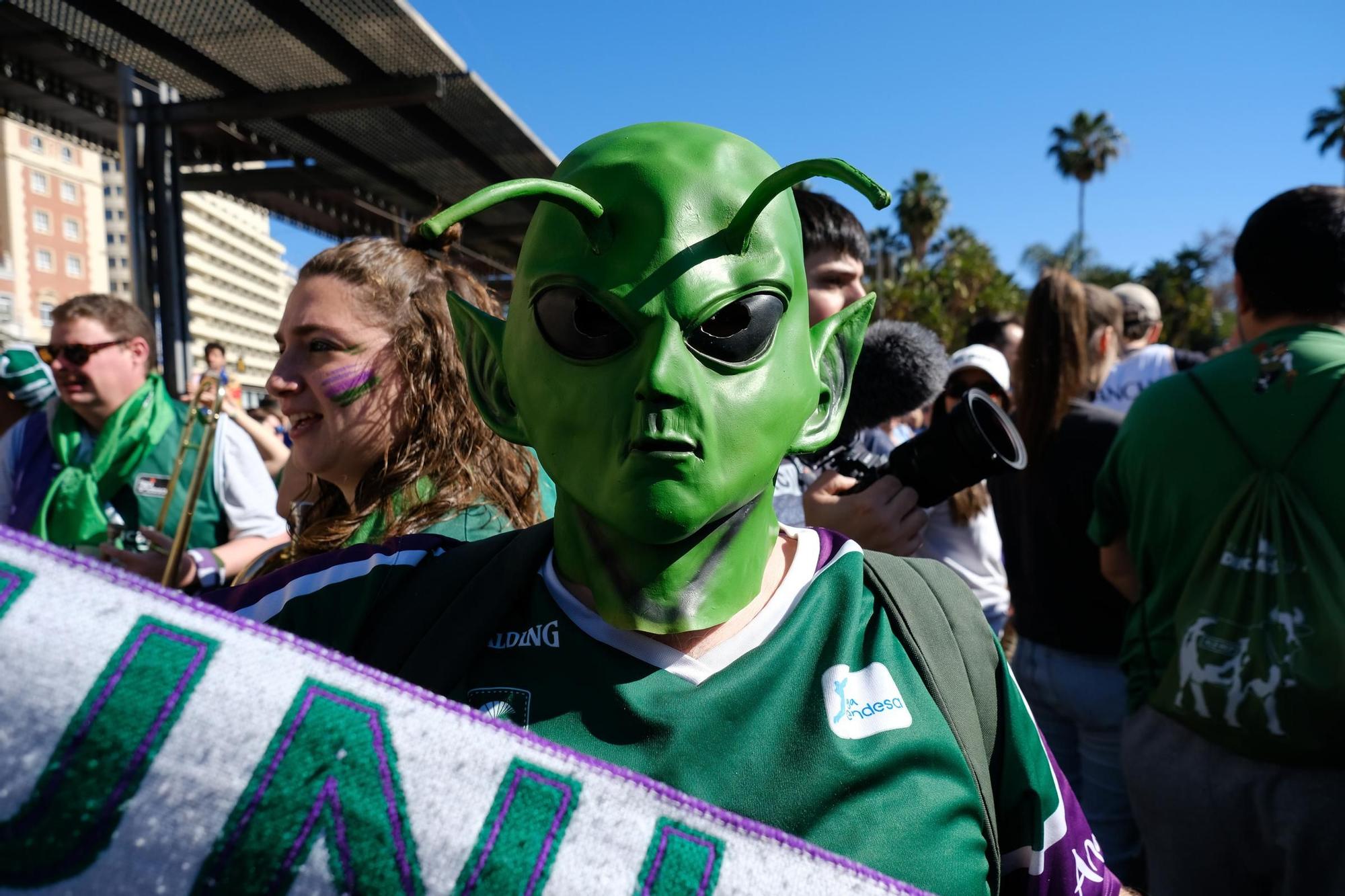 Las aficiones de la Copa del Rey tomaron el Centro este sábado, antes de las semifinales