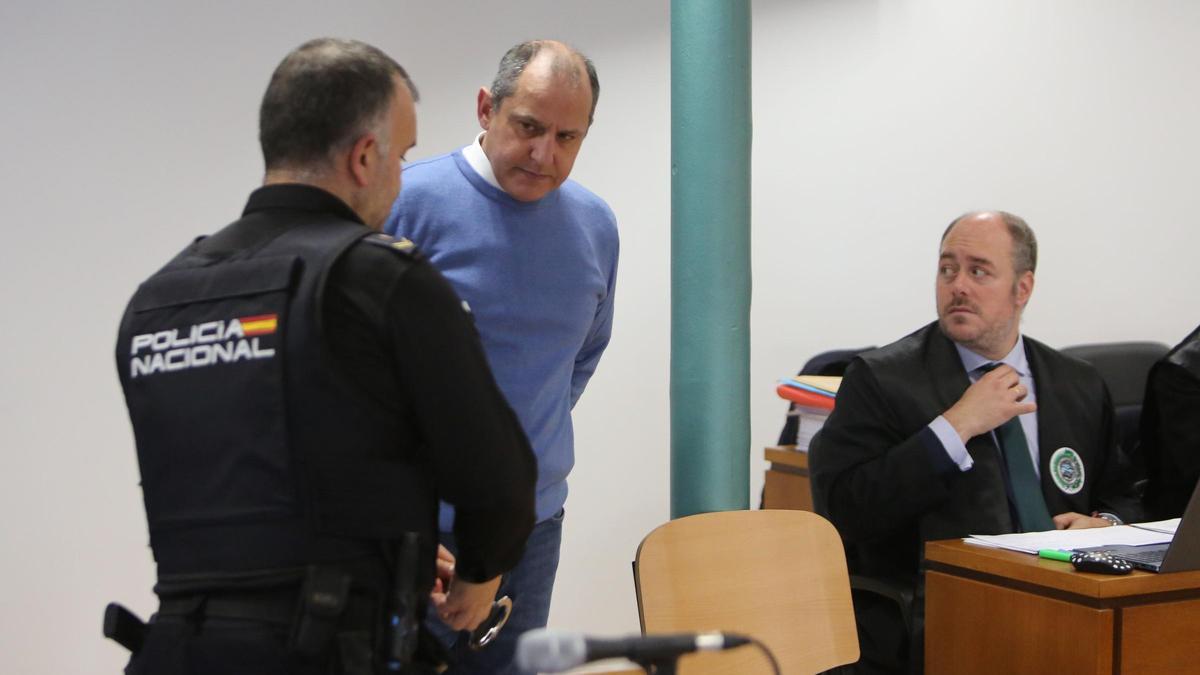 El acusado, en el juicio celebrado en la Audiencia Provincial