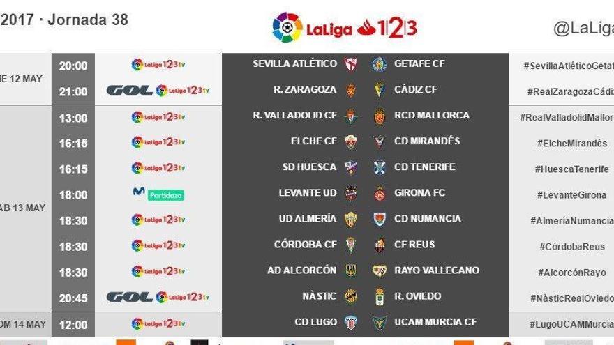 El Elche-Mirandés se jugará el sábado, 13 de mayo, a partir de las 16.15 horas