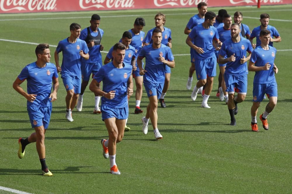 Darrer entrenament del Girona abans del partit contra el Reial Madrid