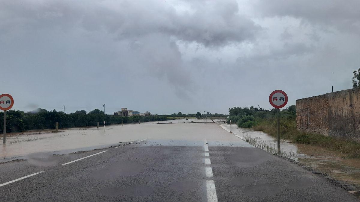 Aspecto de la N-340 al paso por Vinaròs.