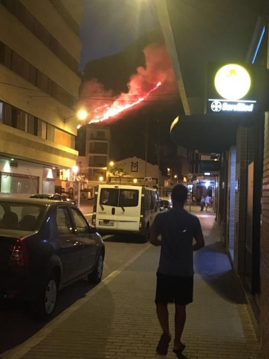 Incendio en Tavernes de la Valldigna