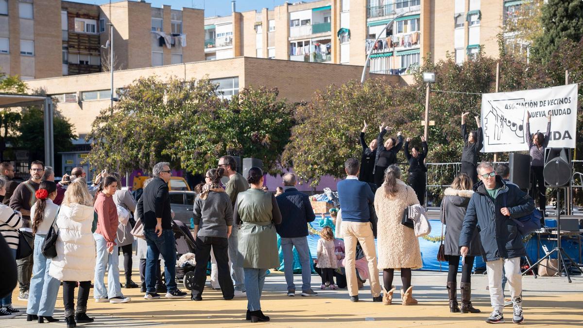 Jornada de convivencia de la barriada de Nueva Ciudad, ayer.