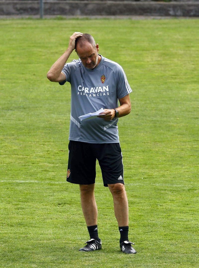 Concentración del Real Zaragoza en Boltaña