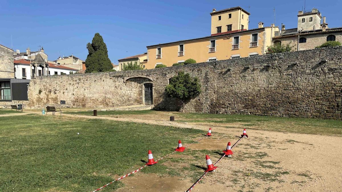 El Parc de la Muralla serà un dels espais del rodatge.