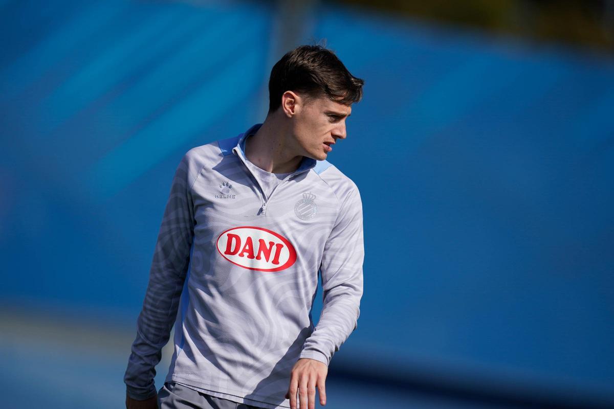 Pol Lozano, uno de los capitanes del Espanyol