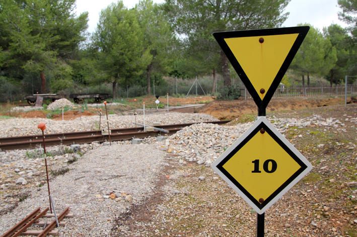 Blick in den künftigen Eisenbahn-Park von Mallorca