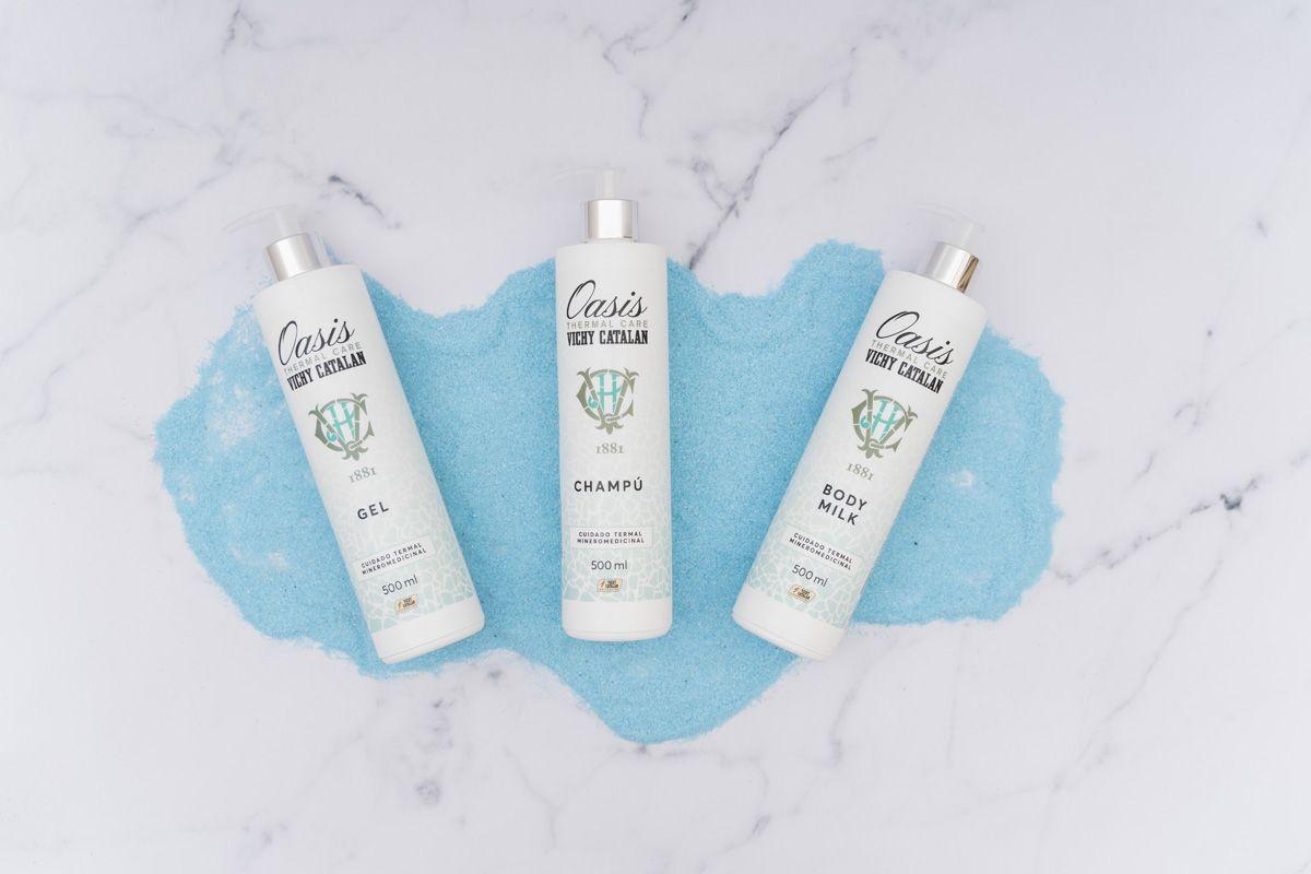 Gel, champú y body milk Oasis Thermal Care