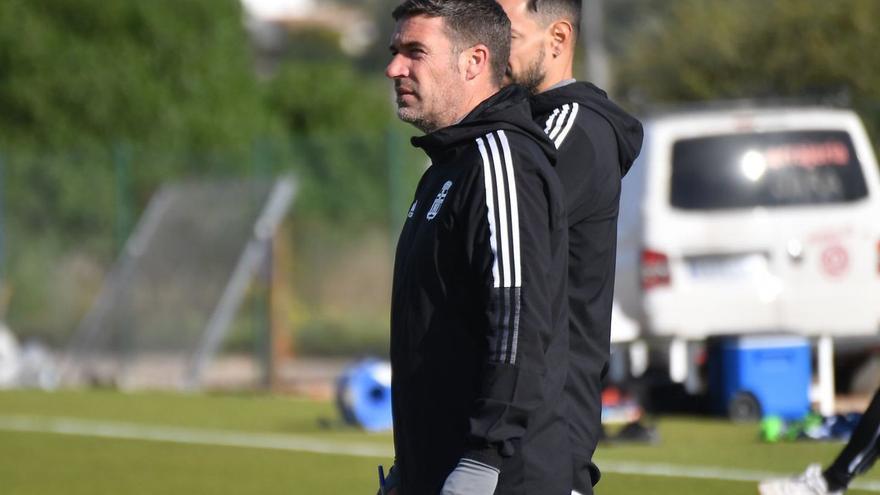 Luis Carrión durante un entrenamiento. | PRENSA FC CARTAGENA