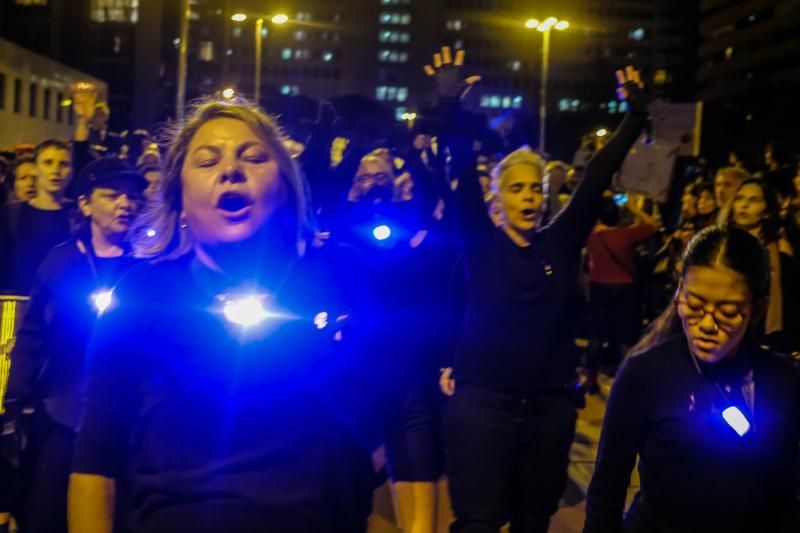 Manifestación contra la violencia machista