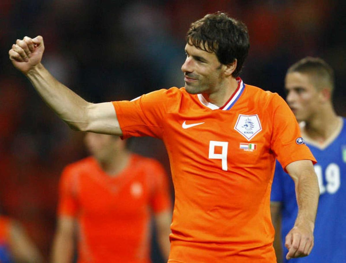 Ruud Van Nistelrooy con la selección neerlandesa.