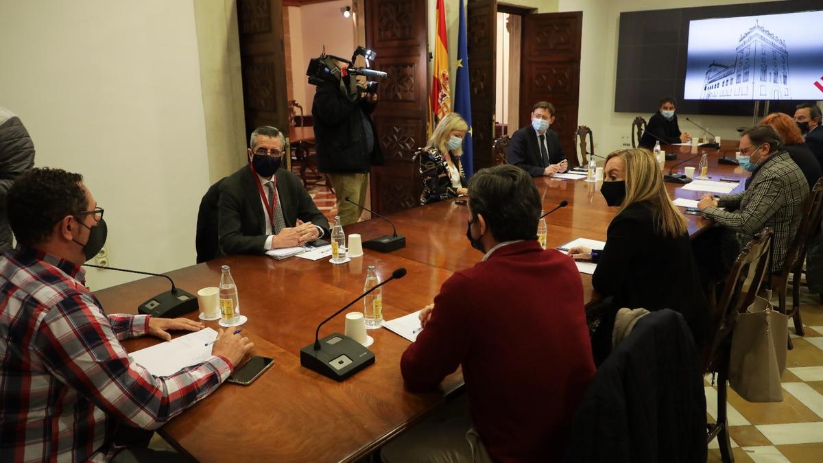 La reunión mantenida hoy.