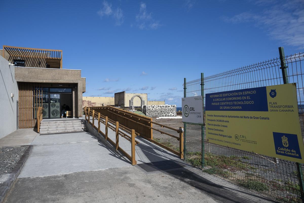 Imagen de la fachada del nuevo edificio del Parque Tecnológico de Gáldar.