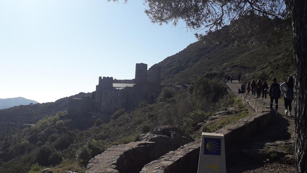 El monestir de Sant Pere de Rodes, l'abril de 2022.